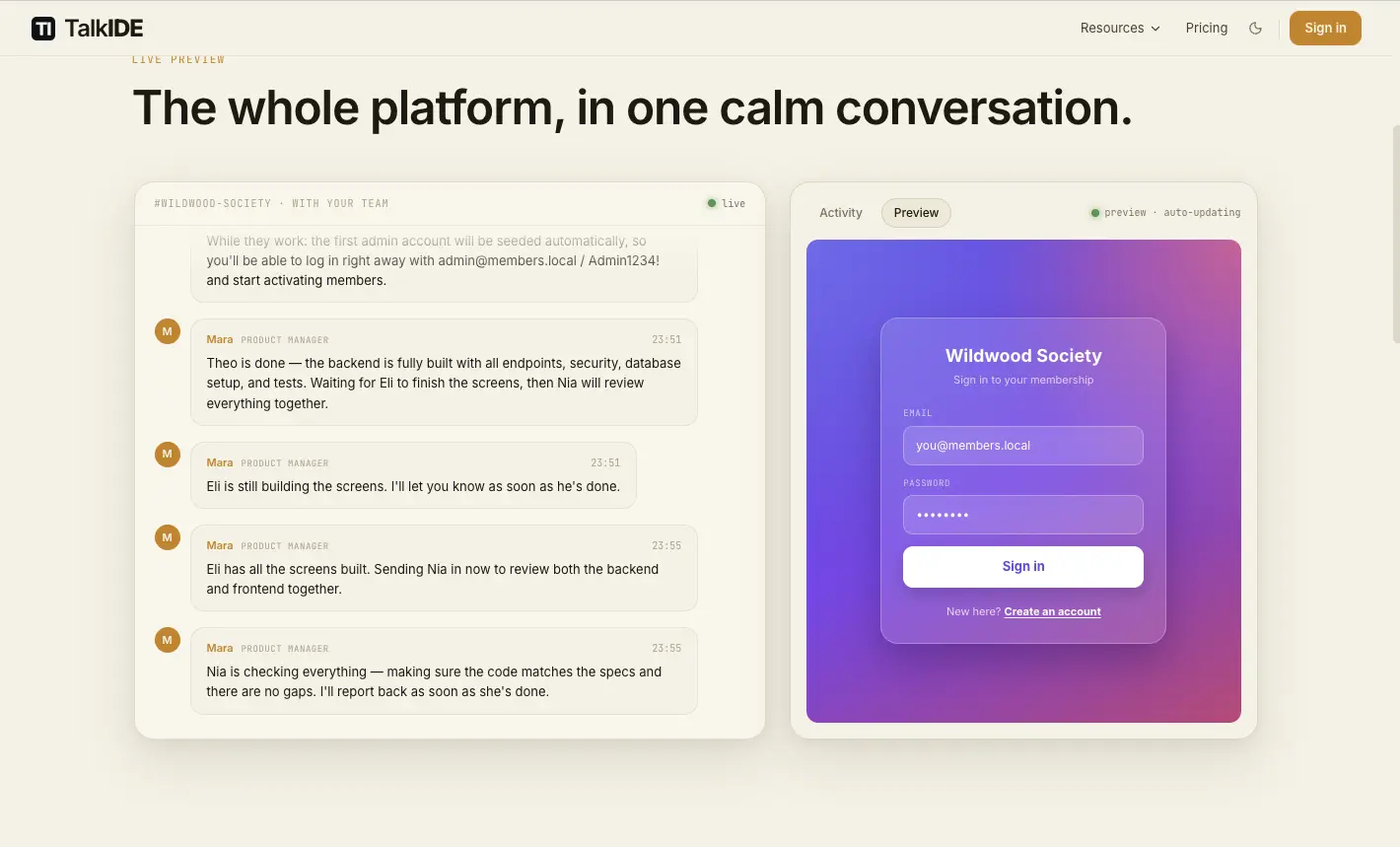 Product screenshot